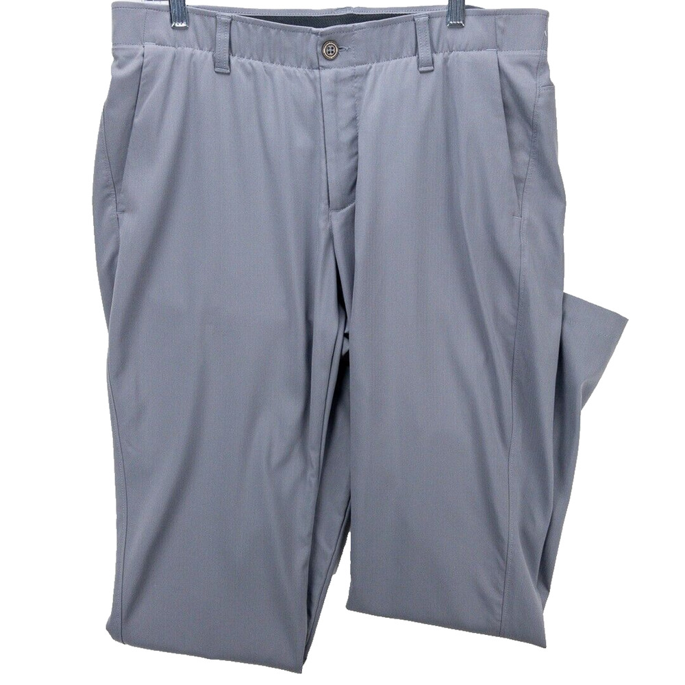UNDER ARMOUR Showdown Golf Pants Men's 36x34 Gray Strech Waist Nylon Blend